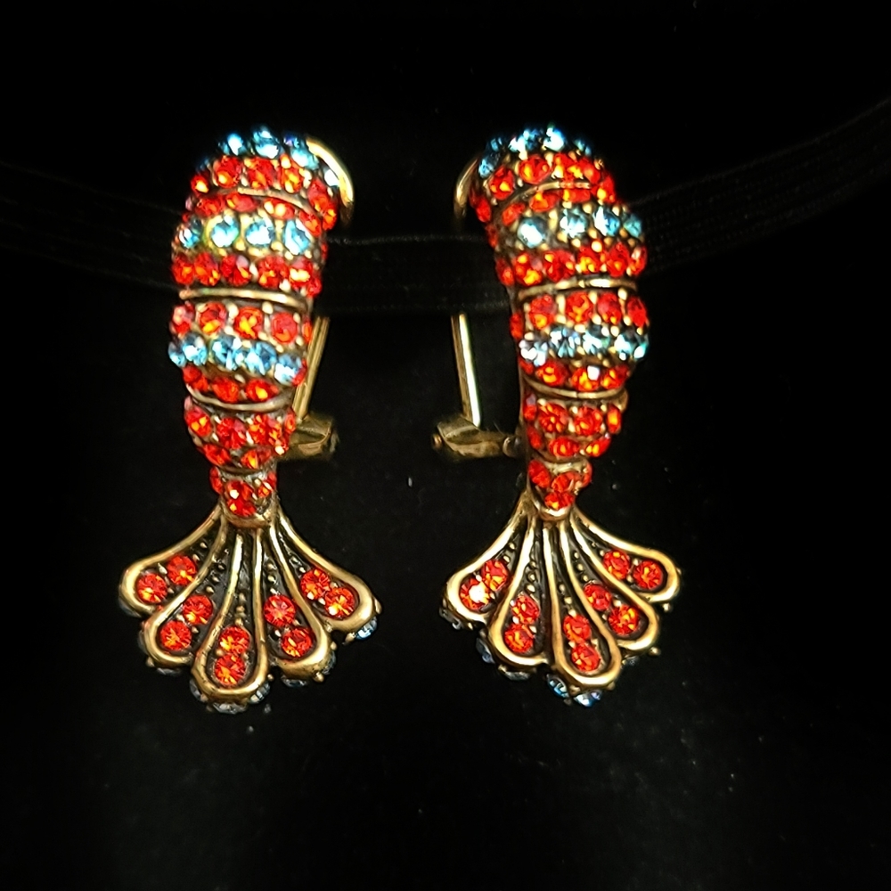Heidi Daus "Maine Lobster" Earrings pierced omega
